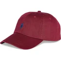 petten-gebogen-rood-verstelbaar-cotton-chino-classic-sport-van-polo-ralph-lauren