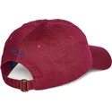 petten-gebogen-rood-verstelbaar-cotton-chino-classic-sport-van-polo-ralph-lauren