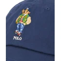 petten-gebogen-marineblauw-verstelbaar-bear-twill-van-polo-ralph-lauren