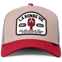 petten-gebogen-meerkleurig-snapback-la-bonne-vie-hft-van-djinns