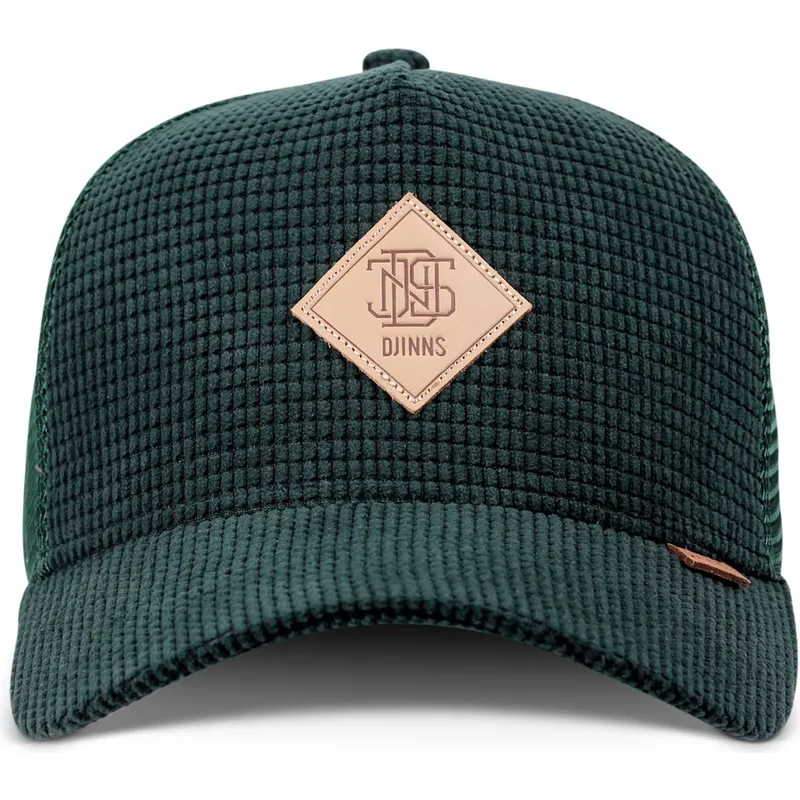 petten-gebogen-groen-snapback-hft-waffle-cord-van-djinns