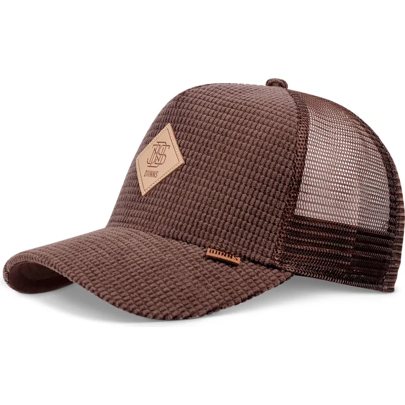 petten-gebogen-bruin-snapback-hft-waffle-cord-van-djinns