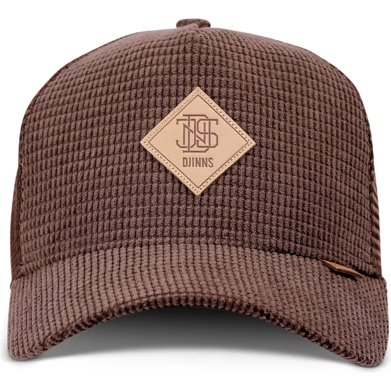 petten-gebogen-bruin-snapback-hft-waffle-cord-van-djinns