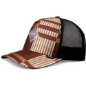 petten-gebogen-bruin-snapback-hft-shiny-check-van-djinns