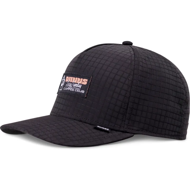 petten-gebogen-zwart-snapback-sunday-coffee-ripstop-van-djinns