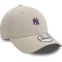 petten-gebogen-beige-verstelbaar-9forty-repreve-mini-van-new-york-yankees-mlb-van-new-era