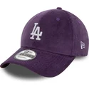 petten-gebogen-paars-verstelbaar-9forty-cord-van-los-angeles-dodgers-mlb-van-new-era