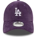petten-gebogen-paars-verstelbaar-9forty-cord-van-los-angeles-dodgers-mlb-van-new-era
