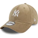 petten-gebogen-beige-verstelbaar-9forty-cord-van-new-york-yankees-mlb-van-new-era