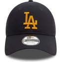 petten-gebogen-marineblauw-verstelbaar-9twenty-league-essential-van-los-angeles-dodgers-mlb-van-new-era