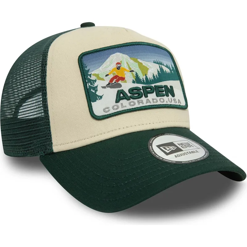 petten-gebogen-groen-snapback-a-frame-ski-patch-van-aspen-steden-en-stranden-van-new-era