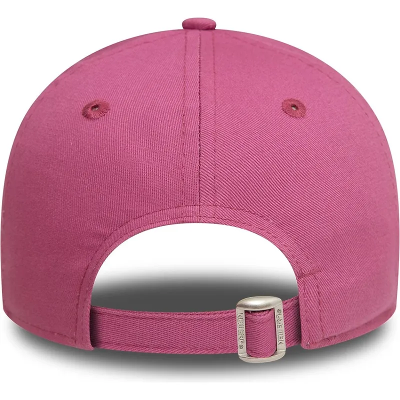 petten-gebogen-roze-verstelbaar-9forty-league-essential-van-los-angeles-dodgers-mlb-van-new-era