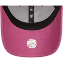 petten-gebogen-roze-verstelbaar-9forty-league-essential-van-los-angeles-dodgers-mlb-van-new-era