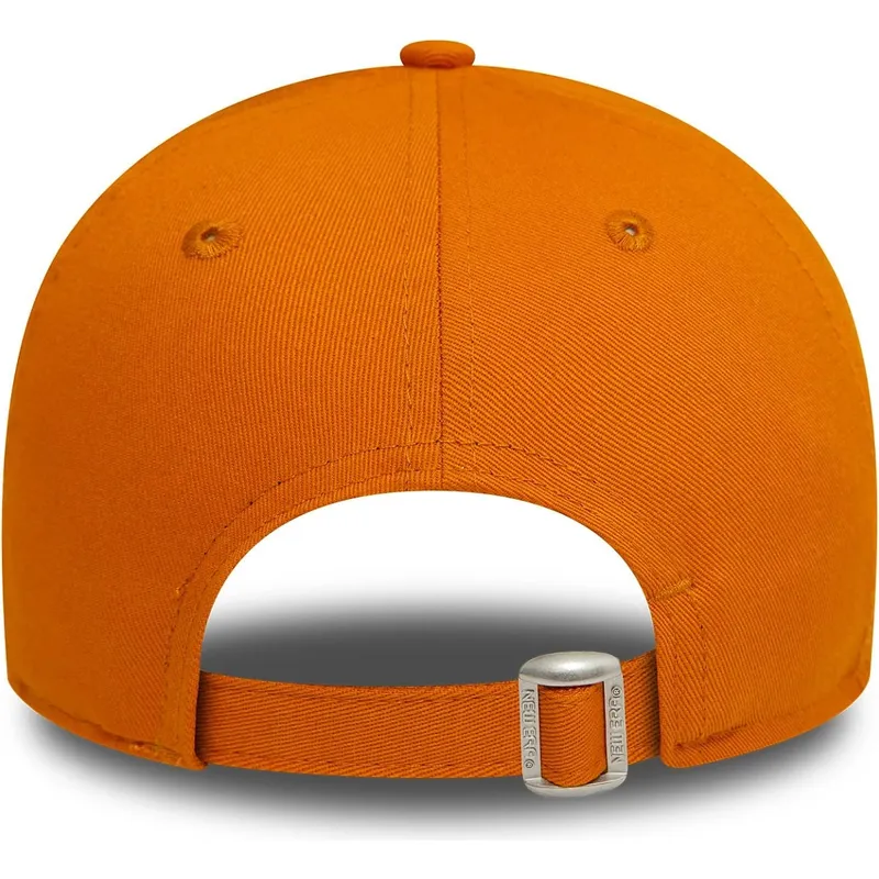 petten-gebogen-oranje-verstelbaar-9forty-league-essential-van-new-york-yankees-mlb-van-new-era