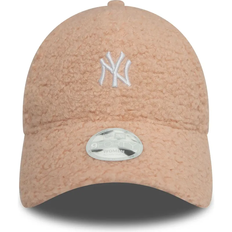 petten-gebogen-roze-verstelbaar-9forty-borg-van-new-york-yankees-mlb-van-new-era