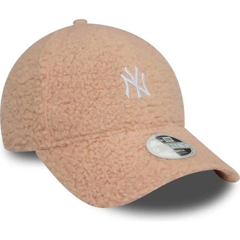 petten-gebogen-roze-verstelbaar-9forty-borg-van-new-york-yankees-mlb-van-new-era