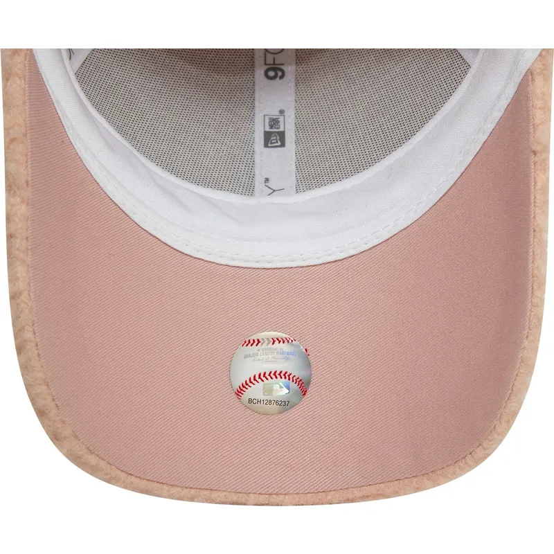 petten-gebogen-roze-verstelbaar-9forty-borg-van-new-york-yankees-mlb-van-new-era