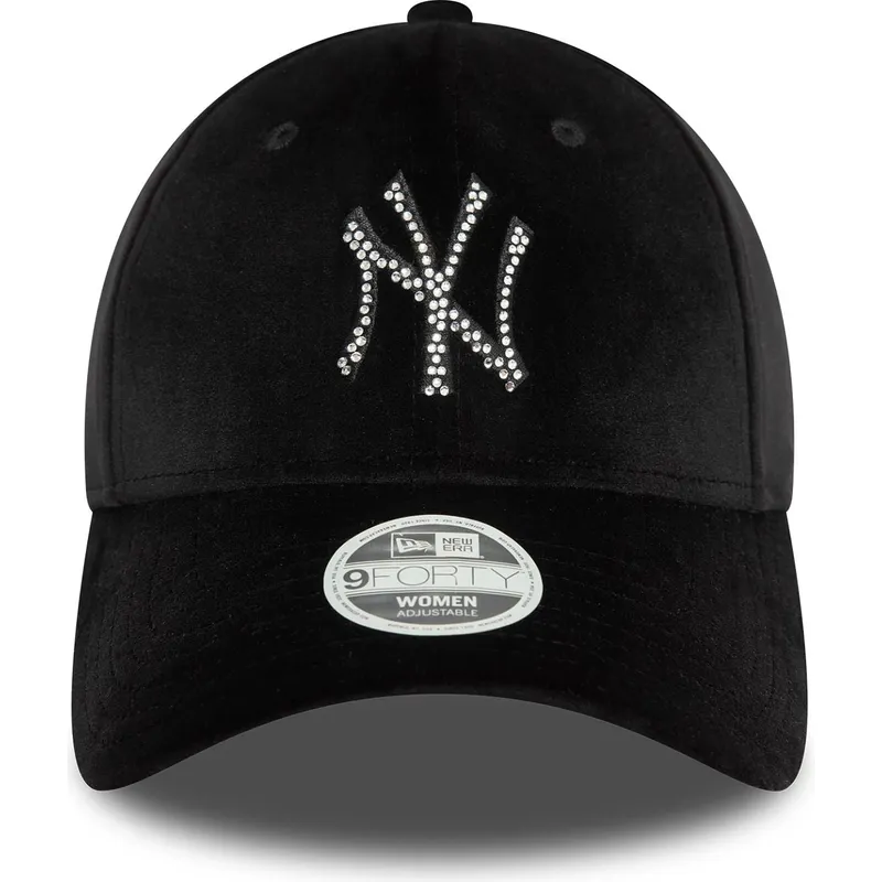 petten-gebogen-zwart-verstelbaar-9forty-velour-diamante-van-new-york-yankees-mlb-van-new-era petten-gebogen-zwart-verstelbaar-9forty-velour-diamante-van-new-york-yankees-mlb-van-new-era