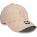 petten-gebogen-roze-verstelbaar-9twenty-padded-van-new-york-yankees-mlb-van-new-era