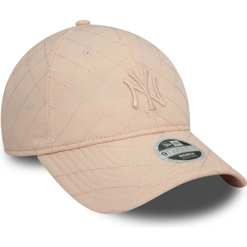 petten-gebogen-roze-verstelbaar-9twenty-padded-van-new-york-yankees-mlb-van-new-era