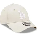 petten-gebogen-beige-verstelbaar-9forty-league-essential-van-los-angeles-dodgers-mlb-van-new-era
