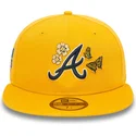 petten-plat-geel-fitted-59fifty-icon-van-atlanta-braves-mlb-van-new-era
