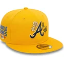 petten-plat-geel-fitted-59fifty-icon-van-atlanta-braves-mlb-van-new-era