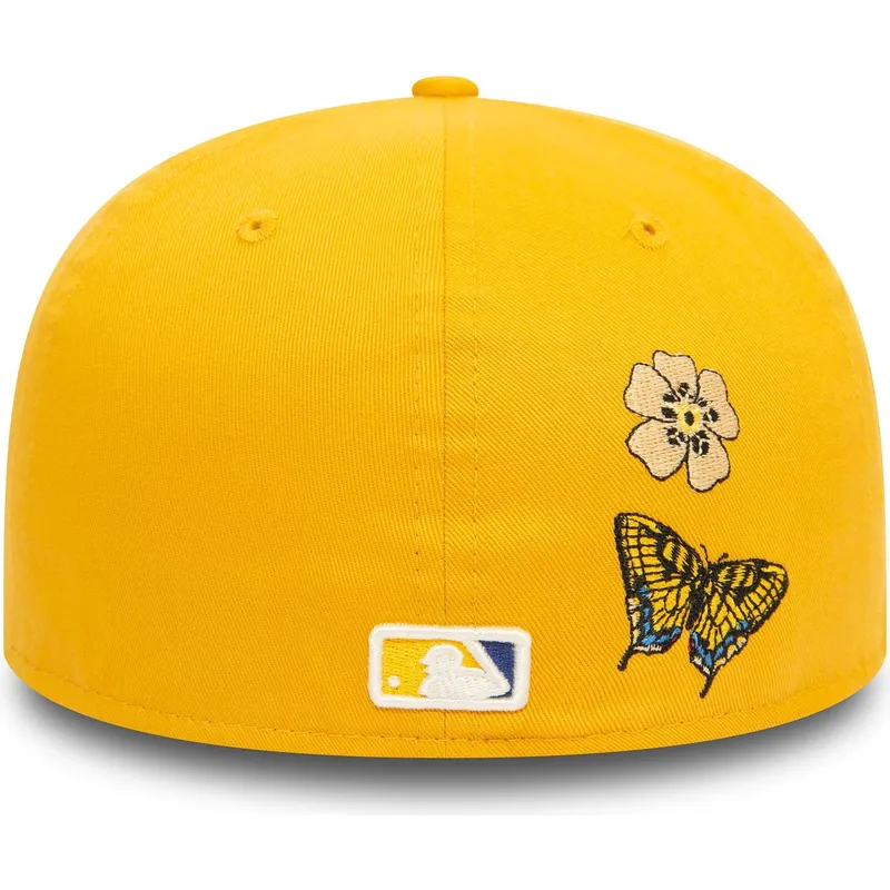 petten-plat-geel-fitted-59fifty-icon-van-atlanta-braves-mlb-van-new-era