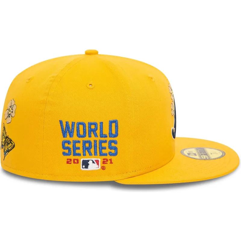 petten-plat-geel-fitted-59fifty-icon-van-atlanta-braves-mlb-van-new-era