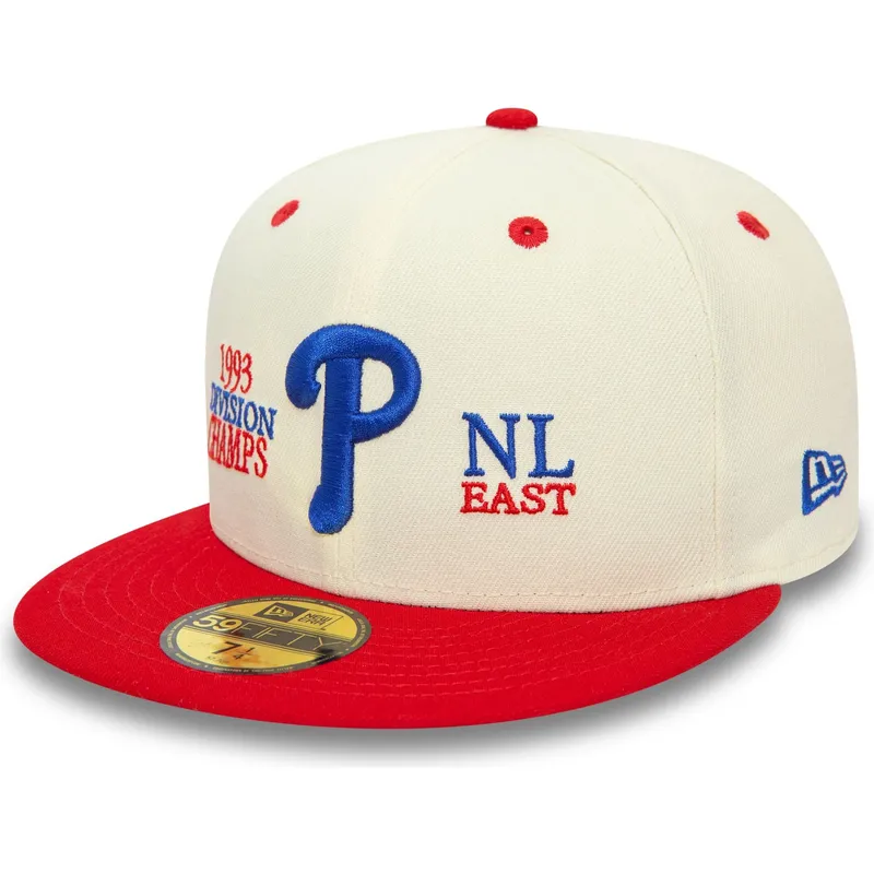 petten-plat-meerkleurig-fitted-59fifty-93-division-van-philadelphia-phillies-mlb-van-new-era