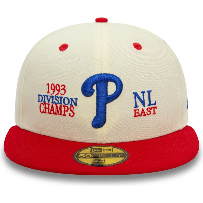 petten-plat-meerkleurig-fitted-59fifty-93-division-van-philadelphia-phillies-mlb-van-new-era