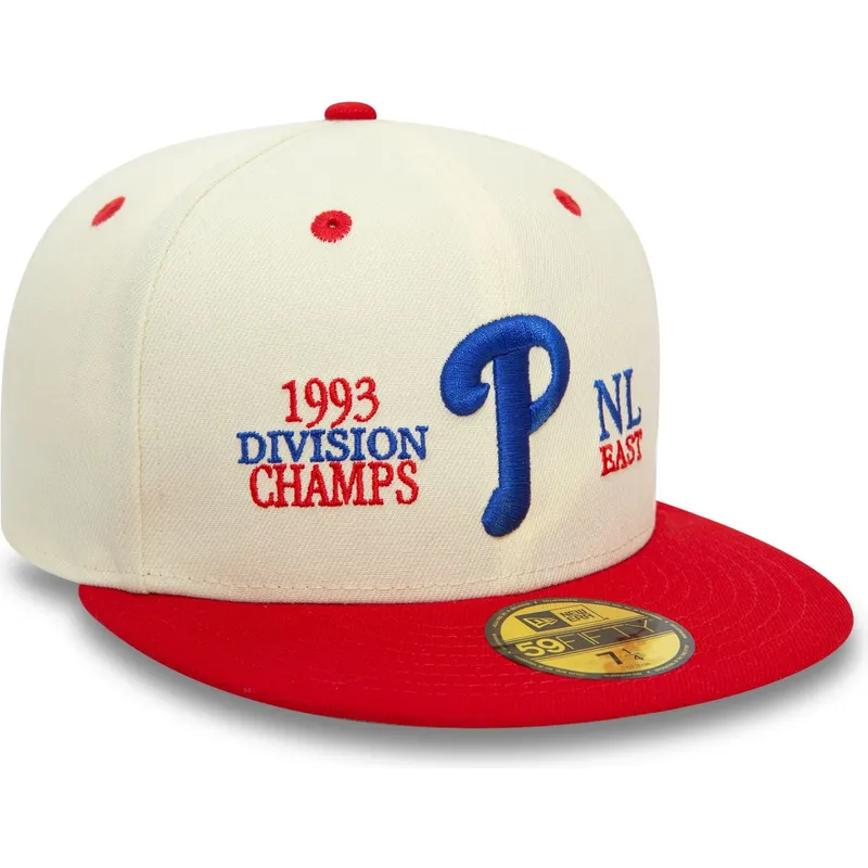 petten-plat-meerkleurig-fitted-59fifty-93-division-van-philadelphia-phillies-mlb-van-new-era