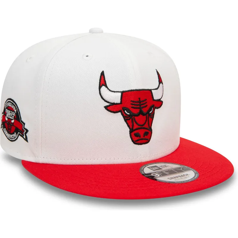 petten-plat-rood-snapback-9fifty-white-crown-patch-van-chicago-bulls-nba-van-new-era