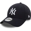 petten-gebogen-marineblauw-verstelbaar-9forty-side-patch-van-new-york-yankees-mlb-van-new-era