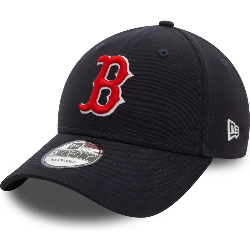 petten-gebogen-marineblauw-verstelbaar-9forty-side-patch-van-boston-red-sox-mlb-van-new-era