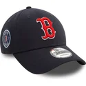 petten-gebogen-marineblauw-verstelbaar-9forty-side-patch-van-boston-red-sox-mlb-van-new-era
