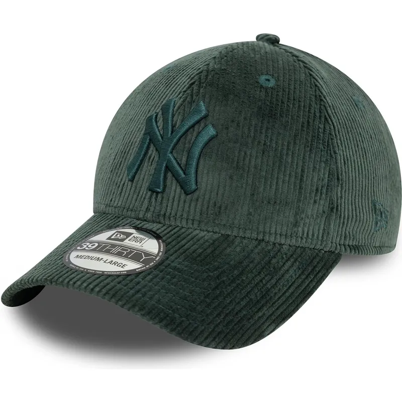petten-gebogen-groen-fitted-39thirty-cord-van-new-york-yankees-mlb-van-new-era