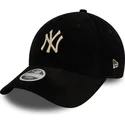 petten-gebogen-zwart-verstelbaar-9forty-cord-van-new-york-yankees-mlb-van-new-era