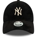 petten-gebogen-zwart-verstelbaar-9forty-cord-van-new-york-yankees-mlb-van-new-era