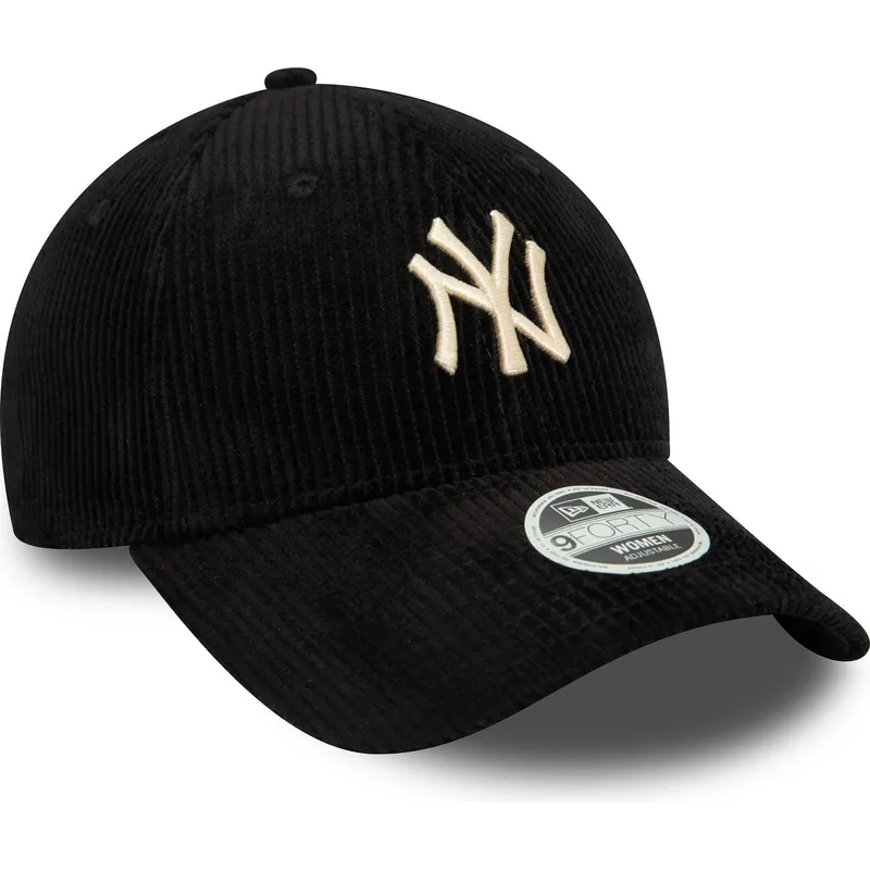 petten-gebogen-zwart-verstelbaar-9forty-cord-van-new-york-yankees-mlb-van-new-era petten-gebogen-zwart-verstelbaar-9forty-cord-van-new-york-yankees-mlb-van-new-era