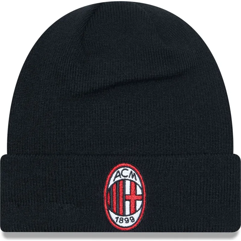 mutsen-zwart-core-cuff-van-ac-milan-serie-a-van-new-era