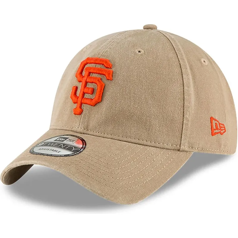 petten-gebogen-beige-verstelbaar-9twenty-core-classic-van-san-francisco-giants-mlb-van-new-era