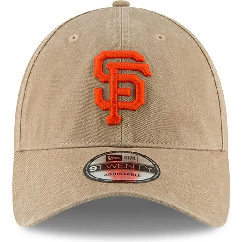 petten-gebogen-beige-verstelbaar-9twenty-core-classic-van-san-francisco-giants-mlb-van-new-era