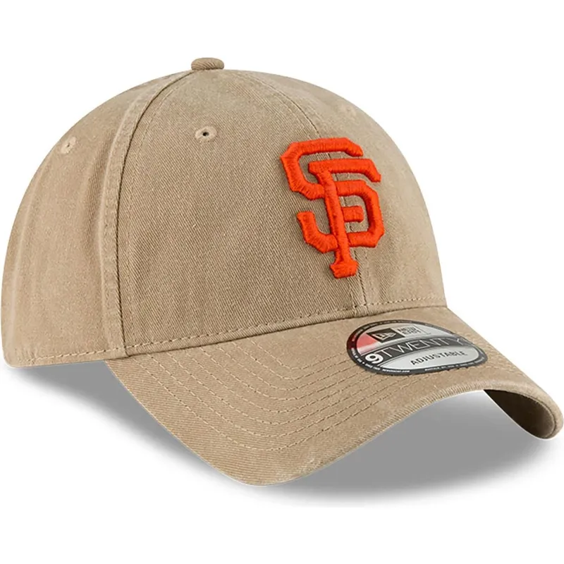 petten-gebogen-beige-verstelbaar-9twenty-core-classic-van-san-francisco-giants-mlb-van-new-era