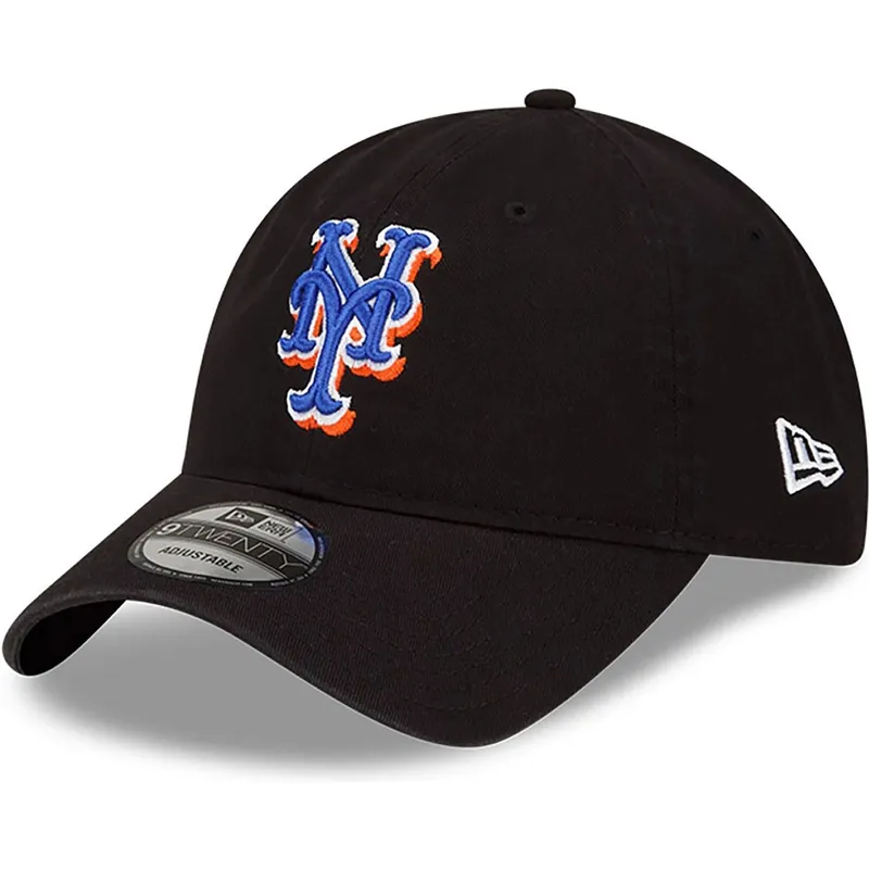 petten-gebogen-zwart-verstelbaar-9twenty-core-classic-van-new-york-mets-mlb-van-new-era
