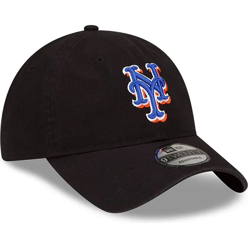 petten-gebogen-zwart-verstelbaar-9twenty-core-classic-van-new-york-mets-mlb-van-new-era