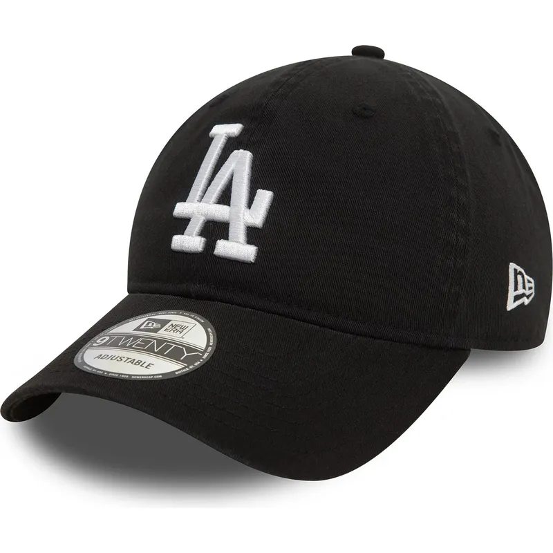 petten-gebogen-zwart-verstelbaar-9twenty-washed-van-los-angeles-dodgers-mlb-van-new-era