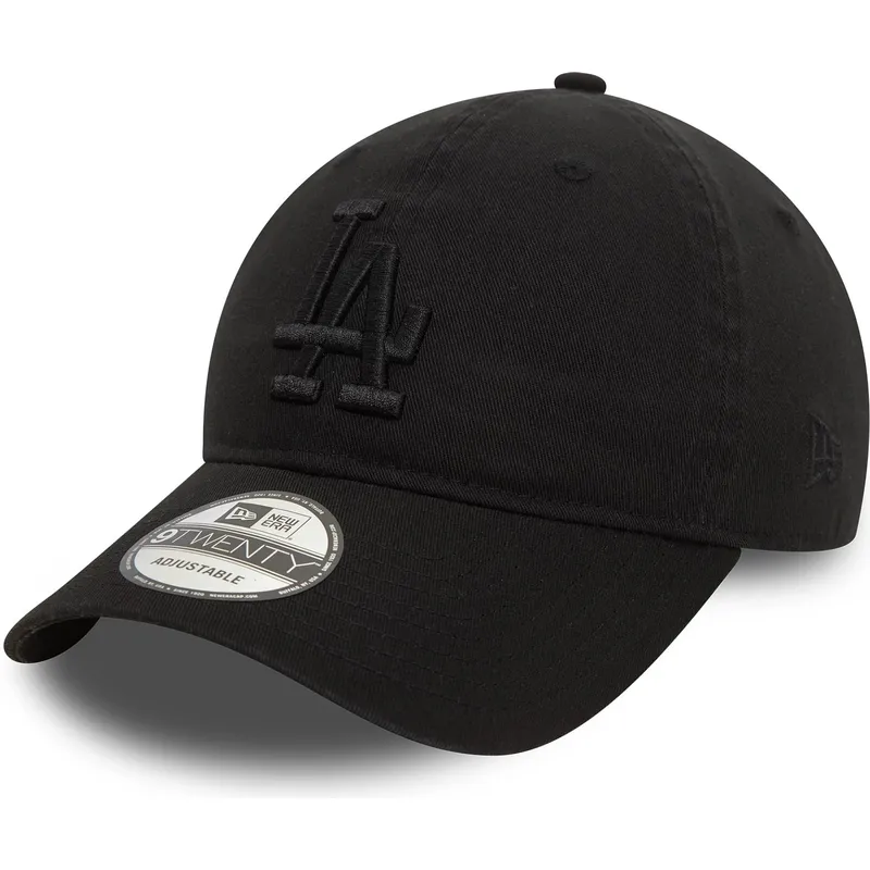 petten-gebogen-zwart-verstelbaar-9twenty-washed-van-los-angeles-dodgers-mlb-van-new-era