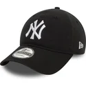 petten-gebogen-zwart-verstelbaar-9twenty-washed-van-new-york-yankees-mlb-van-new-era