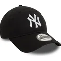 petten-gebogen-zwart-verstelbaar-9twenty-washed-van-new-york-yankees-mlb-van-new-era